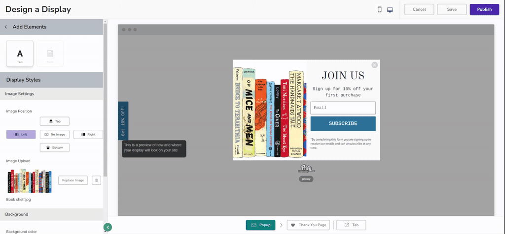 Privy Convert Editor: Add an element
