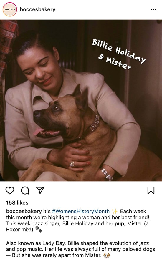 Bocces Bakery Womens History Month Instagram Post 2