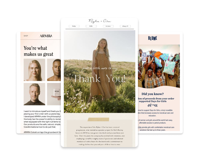 purchase follow up emails